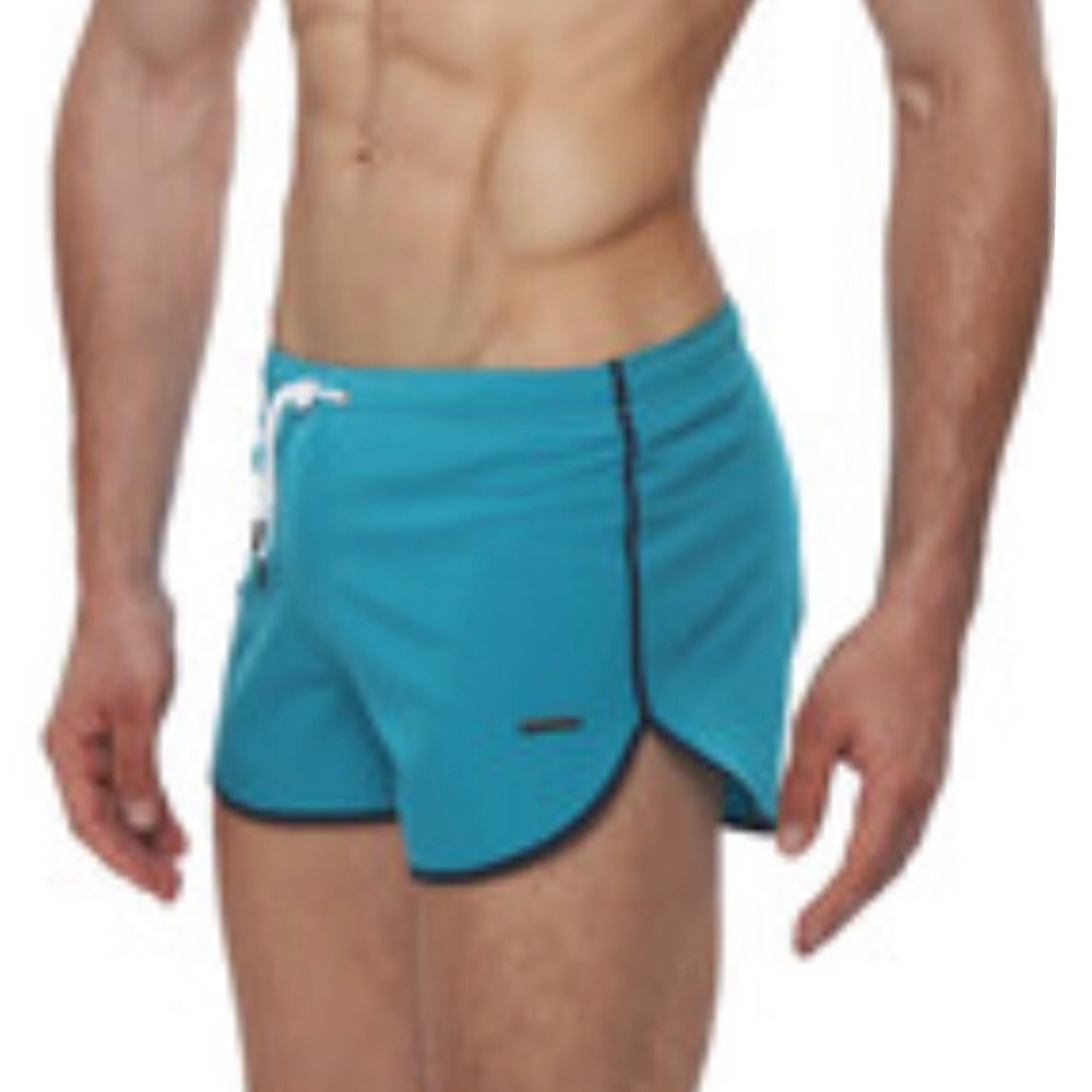 Parke and Ronen ‘Sprinter Solid Stretch’ 3” inseam in Red / Indigo - Picture 5 of 11